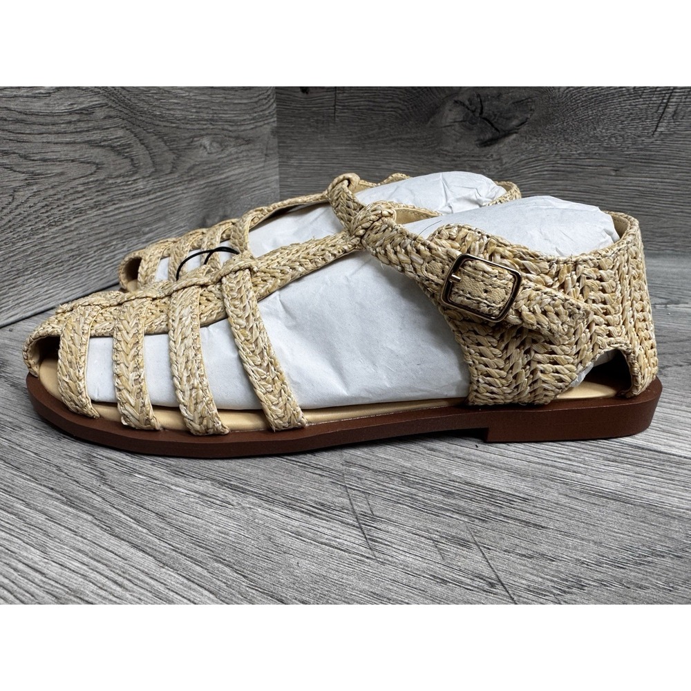Wonder Nation Fisherman Sandals Natural Womens Size 5 NEW Summer Casual - Picture 3 of 8
